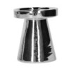 Set 2 Portacandele Ceramica Argento Ø10,5x12 cm Design Casa