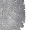 Set 2 Centrotavola Resina Piuma Argento 34x14 – Eleganza Natalizia