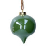 Set di 8 Sfere Ceramica Cipolla Verde Ø6,5x10,8 cm Natale