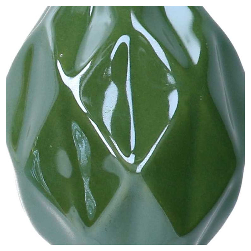 Set di 8 Sfere Ceramica Goccia Verde Ø6x11 cm Natale