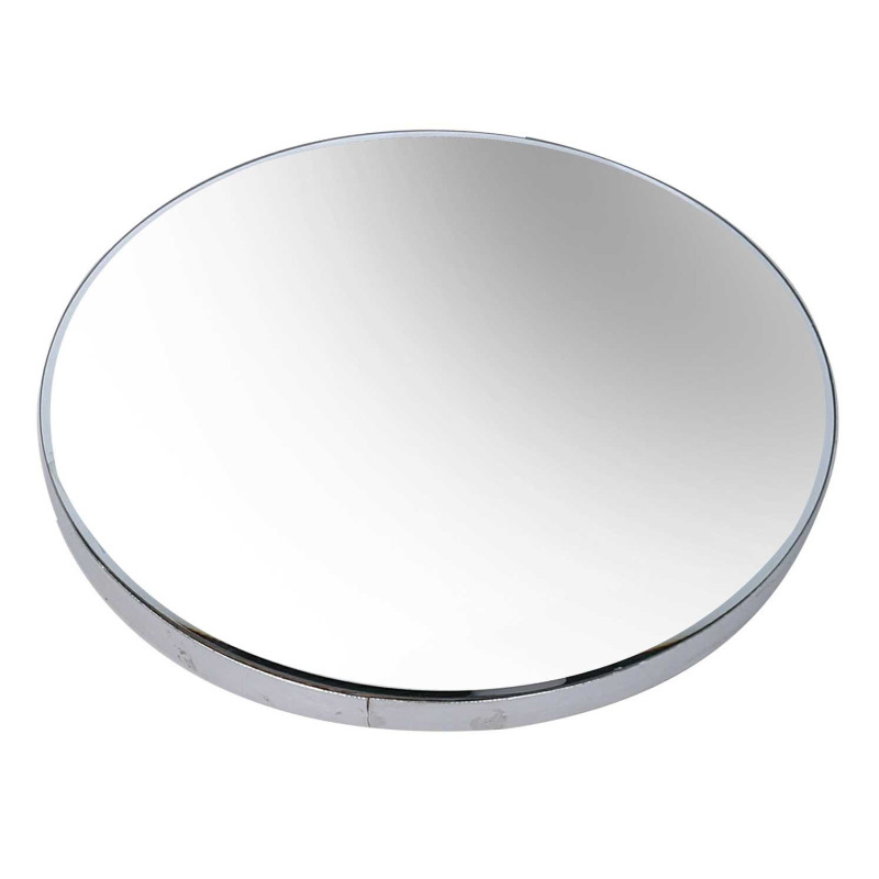 Centrotavola Specchio Argento Ø25,5 – Stile Moderno e Luminoso