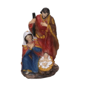 Natività Resina 12x9x16 cm Decorazione Natalizia Elegante