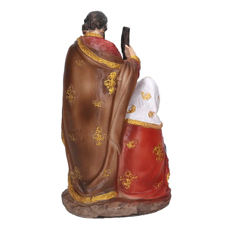 Natività Resina 12x9x16 cm Decorazione Natalizia Elegante