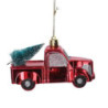 Set 4 Macchine Plastica Rosso 22,5x7x6 cm Decorazione Natale