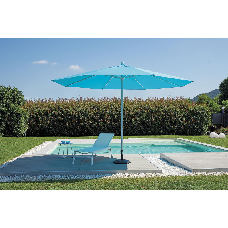 Ombrellone Grecale 4x4 acrilico fusto alluminio Made in Italy Moia