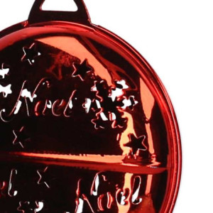 Zoom Set di 6 Sfere metallo rosso cm 9x2,7x10/19