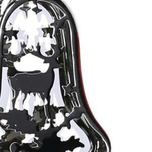 Zoom Set di 6 Campane metallo argento cm 8,2x2,5x12/23/30