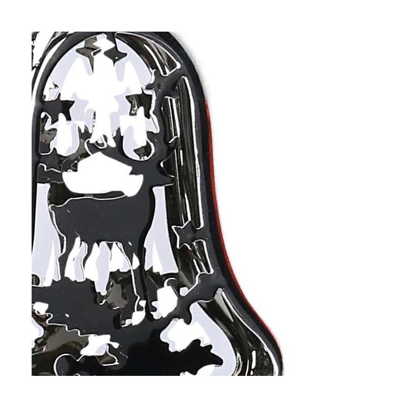Set 6 Campane Metallo Argento 8,2x2,5x12-23-30 cm Natale