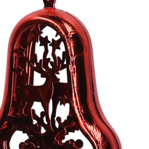 Zoom Set di 6 Campane metallo rosso cm 8,2x2,5x12/23/30