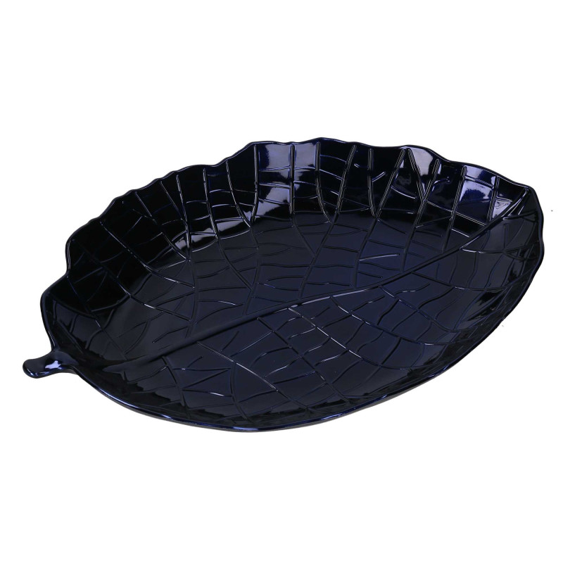 Set di 3 Svuotatasche Plastica Foglia Blu Design Moderno