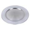 Set di 6 Sottopiatti Plastica Argento Tondi Ø33 cm Eleganti
