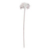 Set di 6 Rami Tessuto Iridescente Bianco h60 cm Decorazione