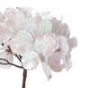Set di 6 Rami Tessuto Iridescente Bianco h60 cm Decorazione