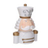 Set di 2 Soldatini Resina Busto Bianco 16 cm Decorazione Natale
