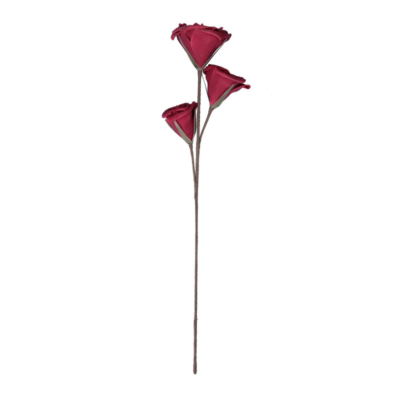 Fiore Artificiale Rosa Rosso H98 cm Decorazione Casa e Natale