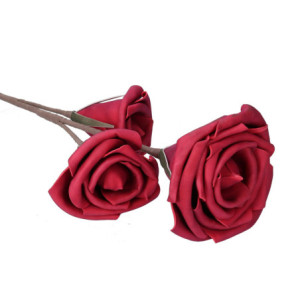 Zoom Fiore artificiale rosa rosso cm h98