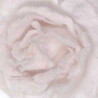 Set 6 Fiori Tessuto Rosa Innevato Bianco Ø15x25 cm Decorazione