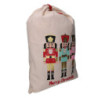 Set di 2 Sacchi Tessuto Soldatini Beige 47x68 cm Decorazione