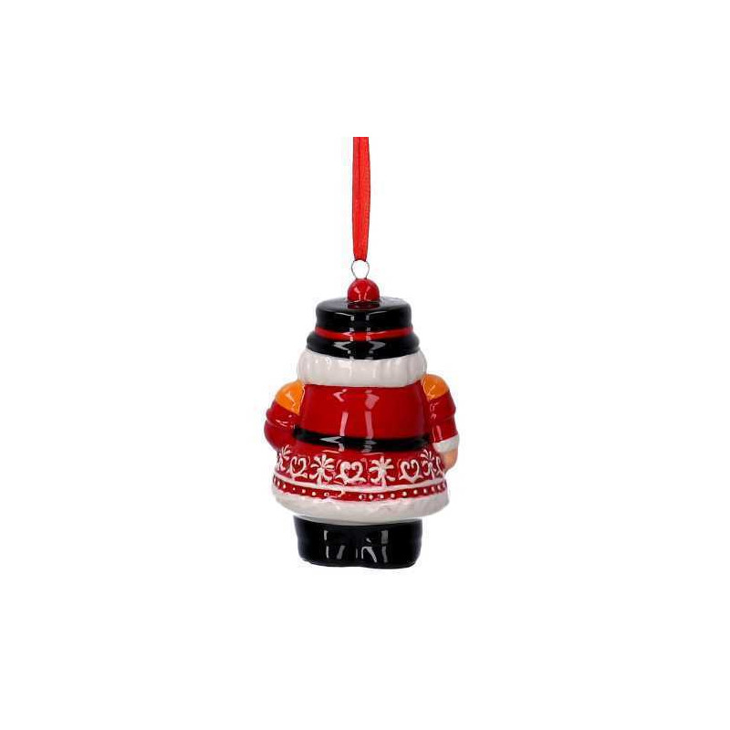Set di 6 Soldatini Ceramica con Spada Rosso 5x4x7 cm Natale