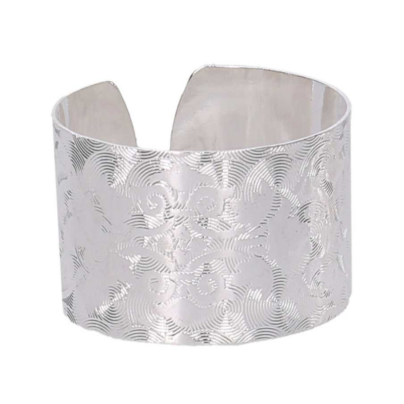 Set 4 Portatovaglioli Metallo Argento 6 pezzi Tavola Elegante