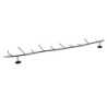 Set 2 Rami Espositore Metallo Nero 100x14x10 cm Decorazione