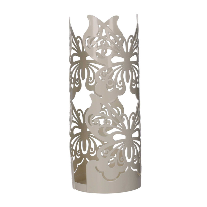 Portabicchiere Metallo Farfalla Crema Ø8x13,5 cm – Design raffinato casa