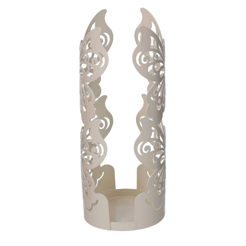 Portabicchiere Metallo Farfalla Crema Ø8x13,5 cm – Design raffinato casa