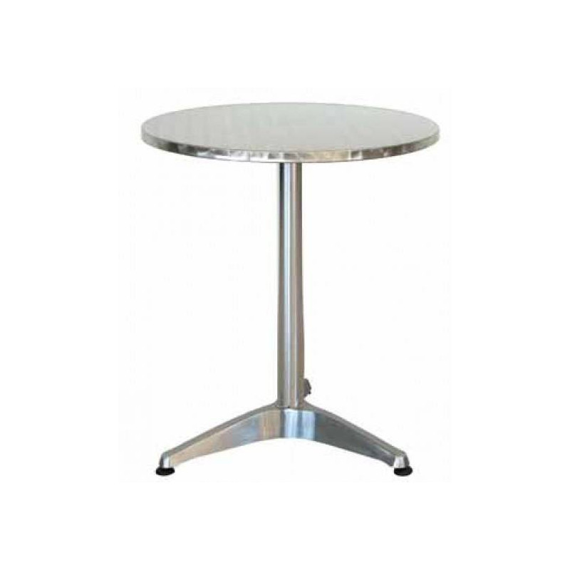 Tavolo Toledo alluminio Ø70 cm tondo resistente ed elegante