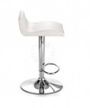 Sgabello in pelle sintetica Diva - set da 2 bianco