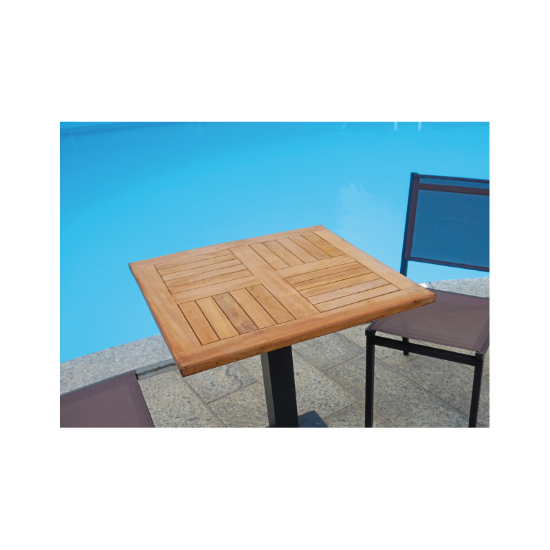 Piano in teak 70x70 Moia naturale resistente FSC