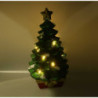 Albero resina innevato verde con LED 36x36x67 cm - Decorazione Natale