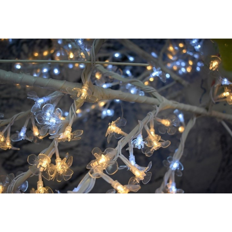 Albero Natural Lux 2592 LED Bianco Tronco Bianco 250cm 24V IP44