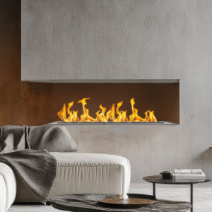 Zoom Bruciatore a bioetanolo Smart APP inserto automatico da incasso SLIM 70