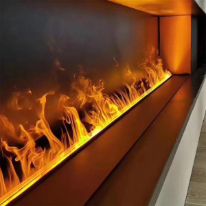 Zoom Camino elettrico a Vapore Acqueo 3D APP bruciatore inserto da incasso 75 PRO-LINE