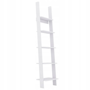 Mensola a scala bianca 189x45x29 cm per fiori e arredo casa