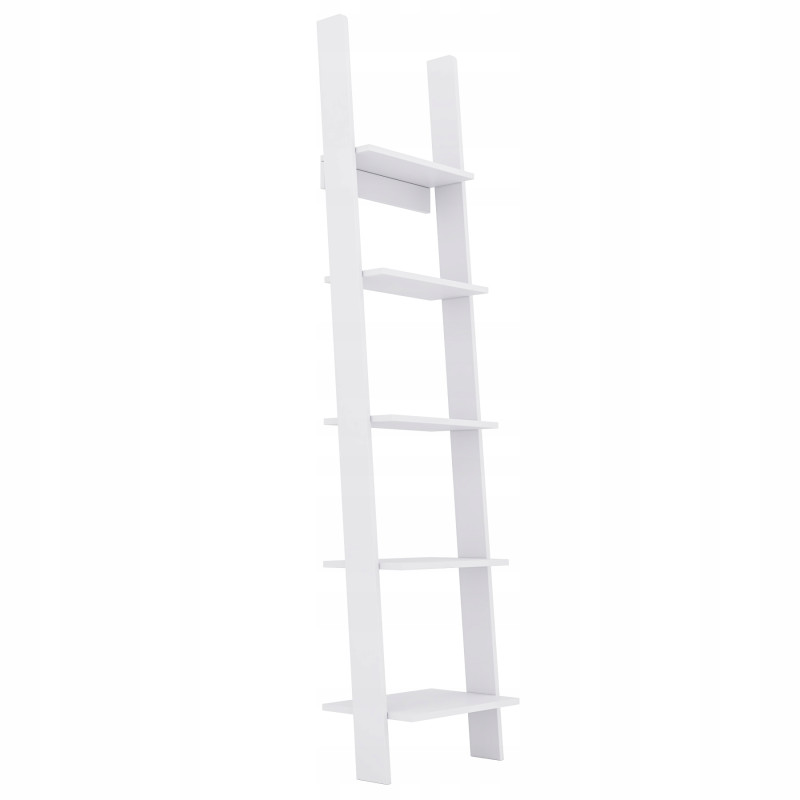 Mensola a scala bianca 189x45x29 cm per fiori e arredo casa