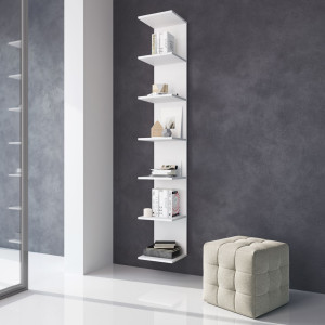 Zoom Mensola Da Parete, Bianca, 190 Cm, Mensola Per Il Soggiorno