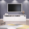 Mobile TV Bianco 140 cm moderno per soggiorno e living