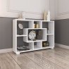 Mensola da Terra a Parete 90x60x20 cm Bianco Opaco Moderna