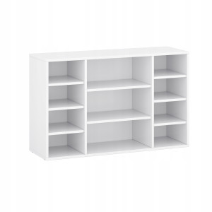 Mobiletto a Scaffale Bianco per Soggiorno, Scarpiere e Libri