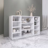 Mobiletto a Scaffale Bianco per Soggiorno, Scarpiere e Libri
