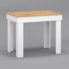 Piccolo Tavolo da Pranzo 90x60 Rovere Bianco Moderno