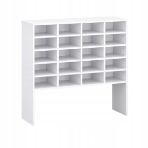 Scarpiera Bianca 104x100x33 cm Moderna e Capiente