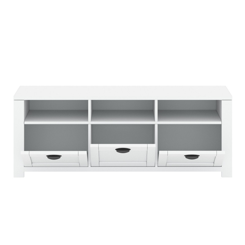 Mobile TV Mone B 3D bianco moderno 150 cm per soggiorno