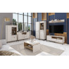 Vetrina bassa Tirion C 3D cashmere/rovere Delano moderna