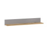 Mensola sospesa Latour D 115 cm grigio rovere Delano chiaro
