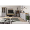 Mensola sospesa Latour D 115 cm grigio rovere Delano chiaro