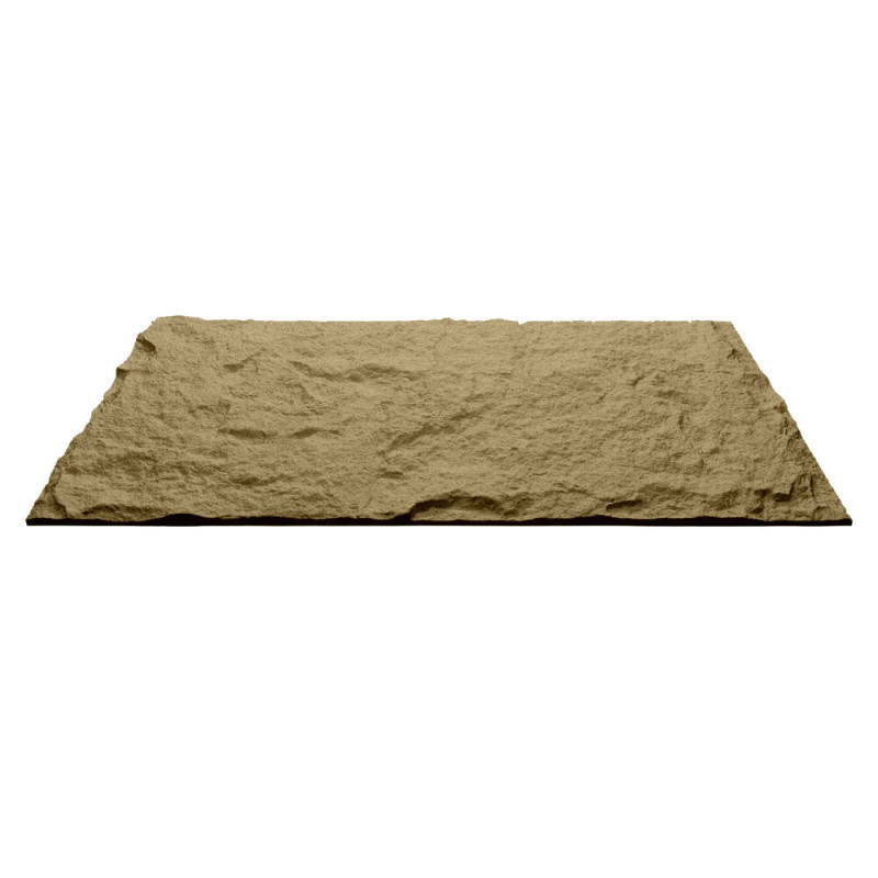 Pannello decorativo effetto roccia pietra 3D set 10 pz 7,2 mt2 rivestimento murale in PU 120 x 60 x 3 Tufo