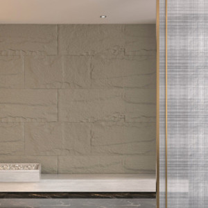 Zoom Pannello decorativo effetto roccia pietra 3D set 10 pz 7,2 mt2 rivestimento murale in PU 120 x 60 x 3 Grigio Cemento