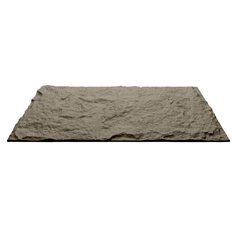 Pannello decorativo effetto roccia pietra 3D grigio cemento